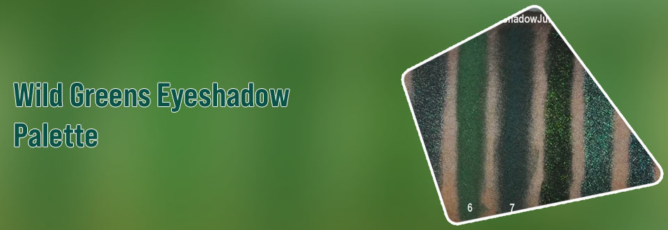 Dark green eyeshadow