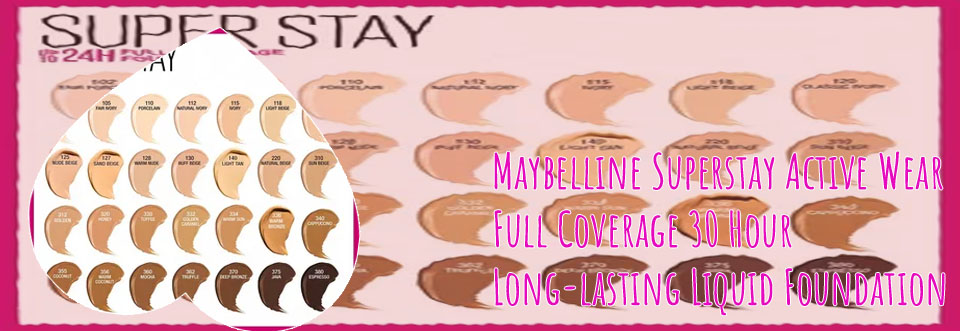 Maybelline superstay 30 hour foundation