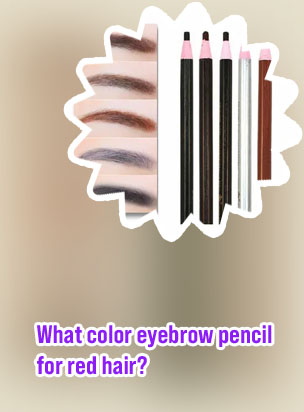 Red brow pencil